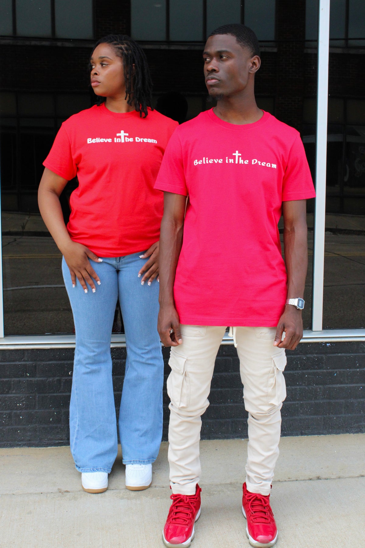 Believe In The Dream™ Red Puff Print Tee