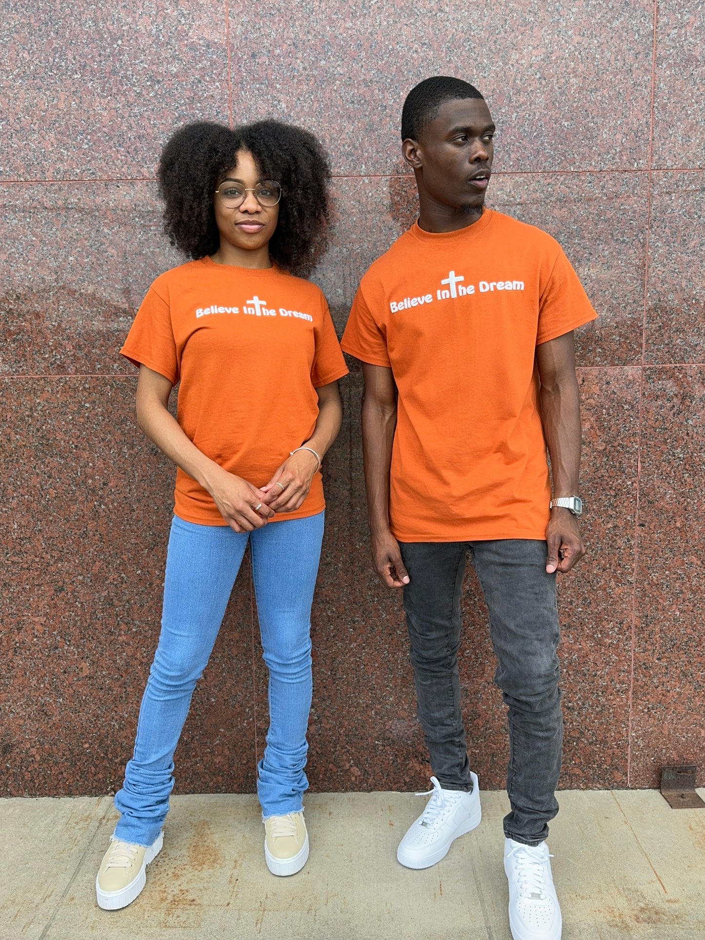 Believe In The Dream™ Orange Puff Print Tee