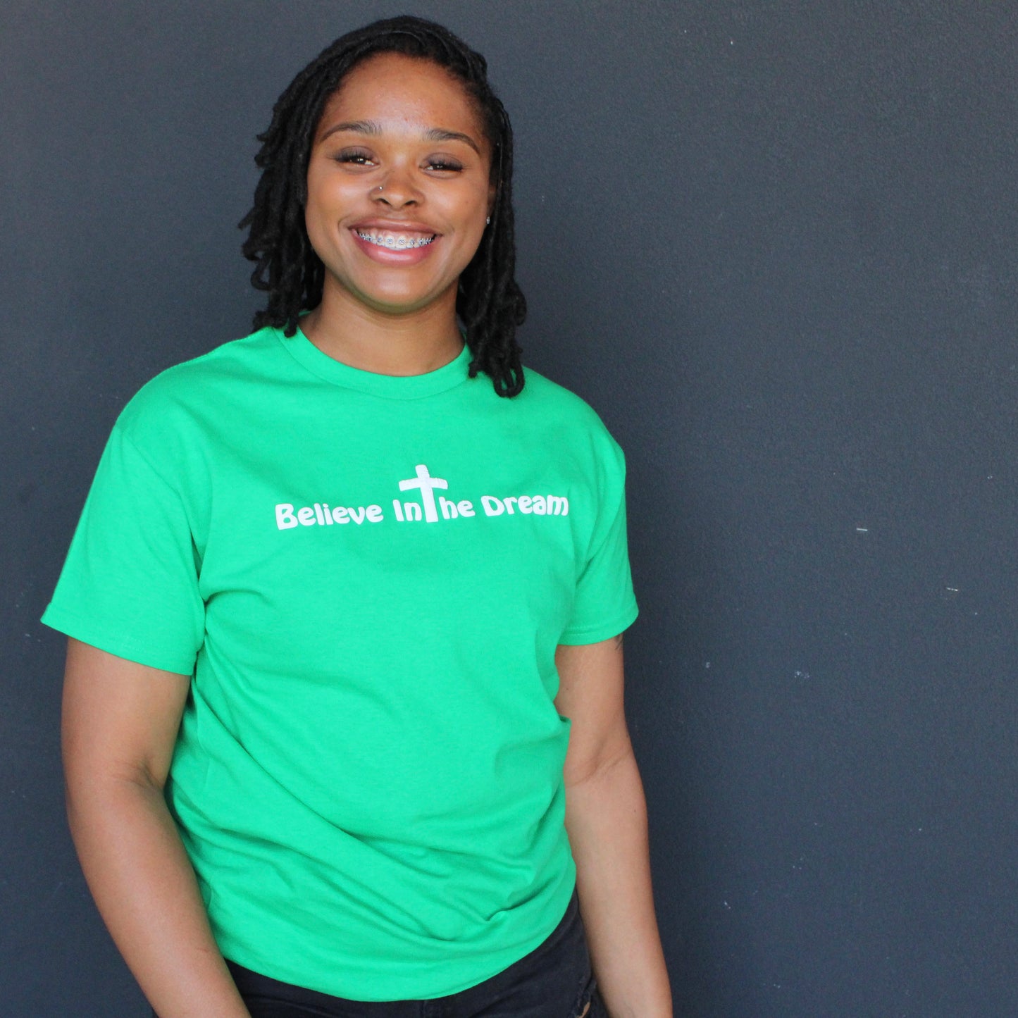 Believe In The Dream™ Green Puff Print Tee