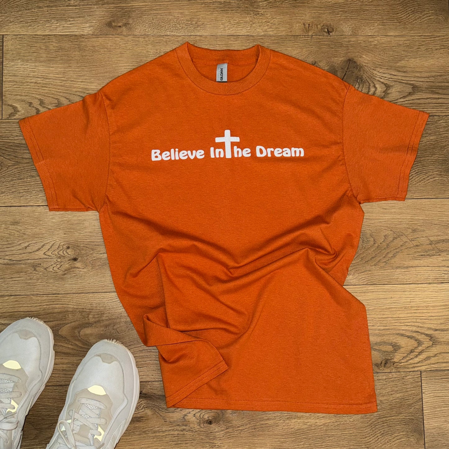 Believe In The Dream™ Orange Puff Print Tee