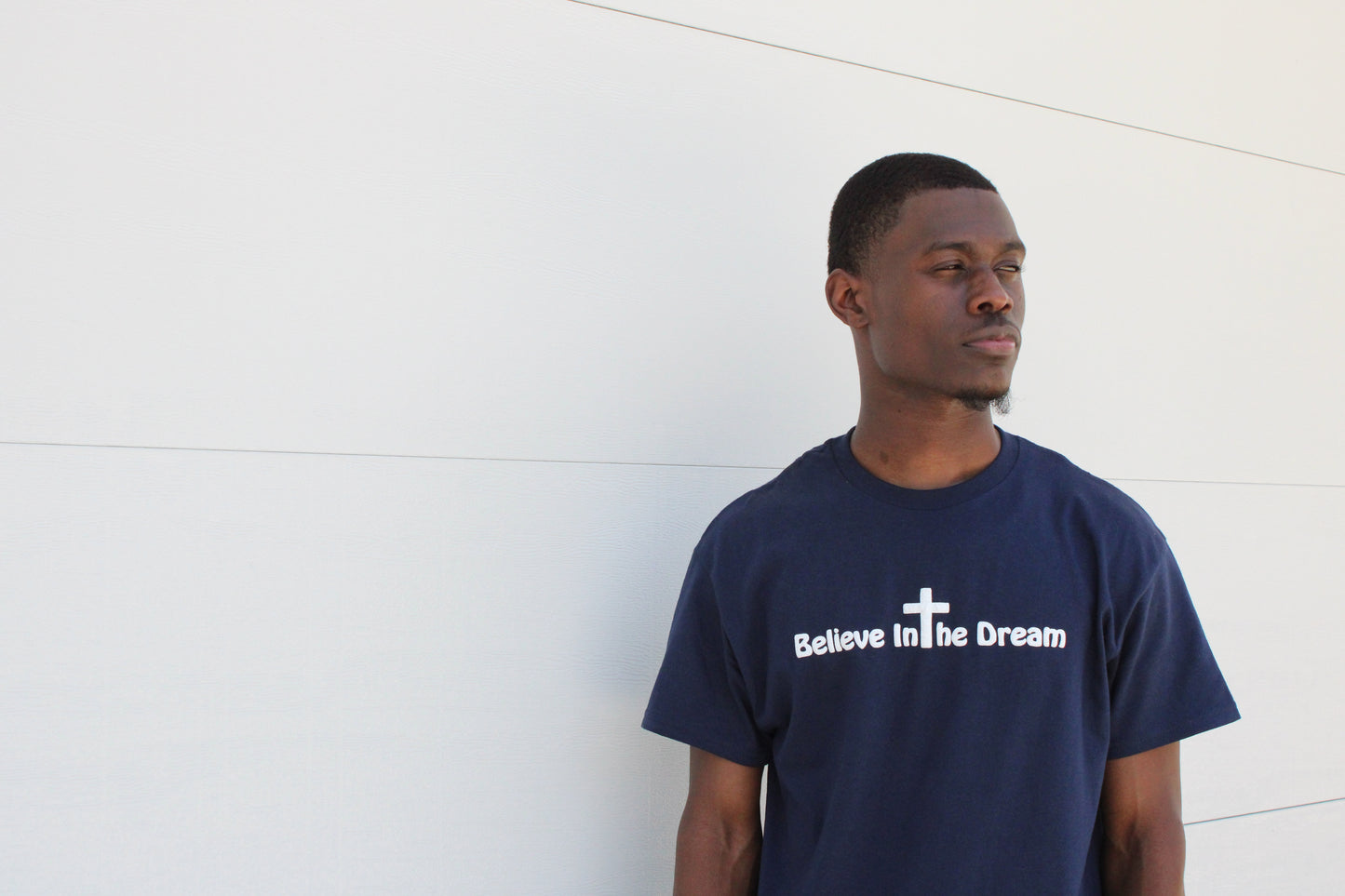 Believe In The Dream™ Navy Puff Print Tee