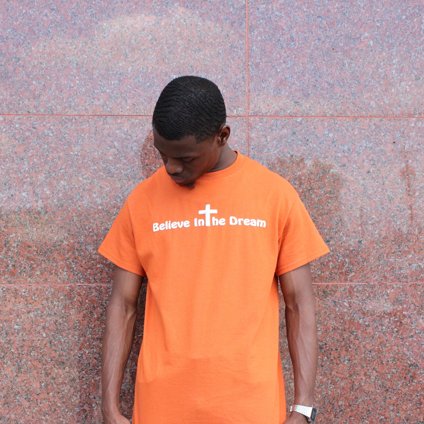 Believe In The Dream™ Orange Puff Print Tee